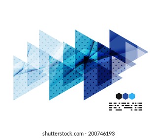 Vector light geometric compositions isolated on white background. Business brochure or presentation design