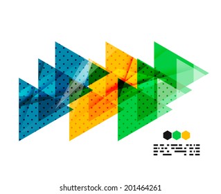 Vector light geometric compositions isolated on white background. Business brochure or presentation design