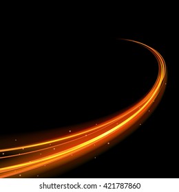 vector light glowing effect on isolated background