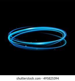 vector light glowing effect on isolated background