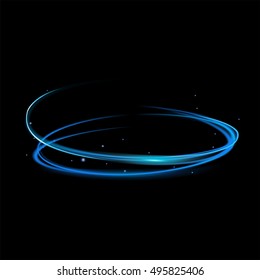 vector light glowing effect on isolated background