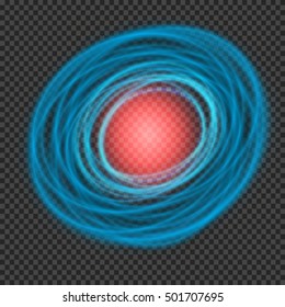 vector light glowing effect on isolated background