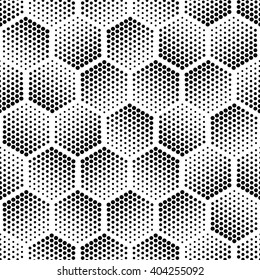 Vector Light Gray Geometric Halftone Seamless Pattern. Retro Pointillism Vector Seamless Background. Vector Old School Design. Vector Bright Dotted Texture. Vector Continuous Abstract Retro Pattern