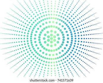 vector light green , blue dot circle halftone pattern style for business concept background