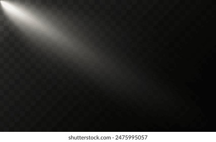Vector Light. The image depicts a light , including sun rays and a dawn effect.