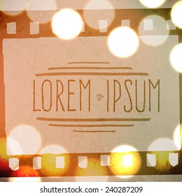 Vector Light leak lomography bokeh background film frame passage