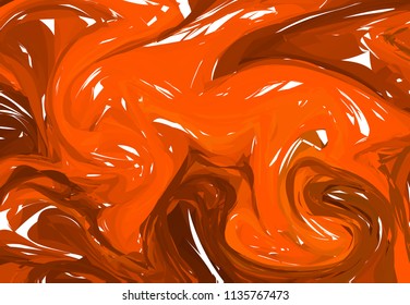 Vector Light Orange marble abstract background. Liquid marble pattern. Trendy template for design, wedding, invitation, party, birthday, web, banner, card.