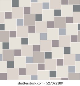 Vector light pastel tiles seamless pattern, square grid textile print, abstract texture for fashion design