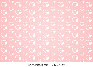 Vector light pink heart pattern