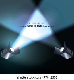 Vector light Projectors with spotlights