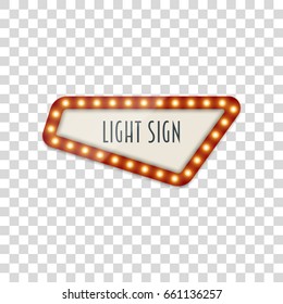 Vector Light realistic retro Banner Template