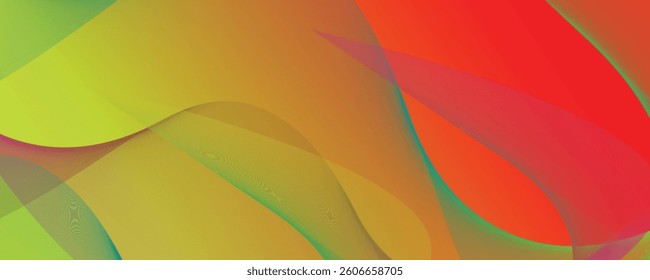 vector Light red green modern corporate concept abstract background with light yellow color pattern editable wavy. EPS10