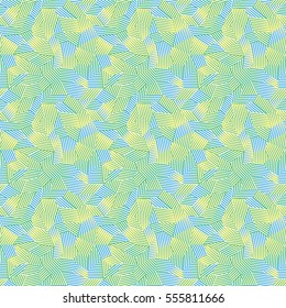 Vector light seamless pattern with interweaving of thin lines.