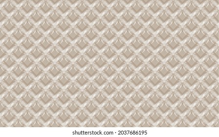 Vector, light, seamless texture, consisting of rings and curved broken lines.