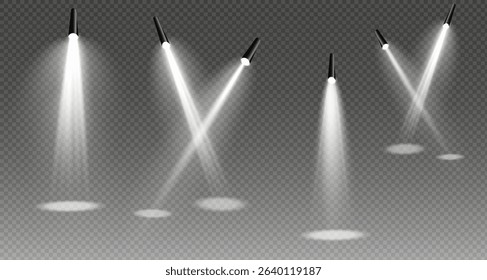 Vector light set includes light source, studio lighting. It also includes spotlight lighting and spotlight PNG. Finally, it includes light rays and light effect. For Holidays