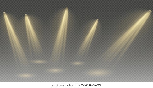Vector light set includes light source, studio lighting. It also includes spotlight lighting and spotlight PNG. Finally, it includes light rays and light effect. For Holidays