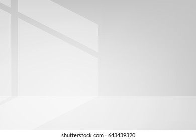 vector light and shadow gray background, white interior abstract background. use mash tool, soft light and mask