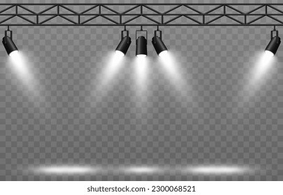 Vector light sources. Light from a spotlight png. Studio, studio lighting png. Spotlight png. White light. Light effect.