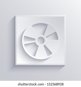 Vector light square icon. Eps 10