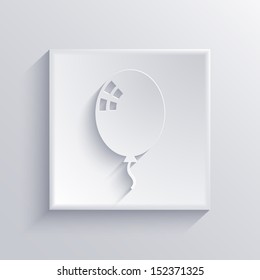 Vector light square icon. Eps 10