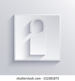 Vector light square icon. Eps 10