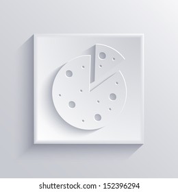 Vector light square icon. Eps 10