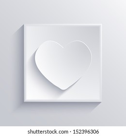 Vector light square icon. Eps 10