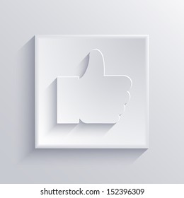 Vector light square icon. Eps 10
