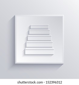 Vector light square icon. Eps 10