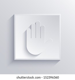 Vector light square icon. Eps 10