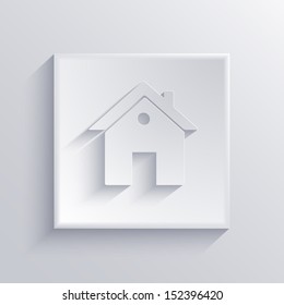 Vector light square icon. Eps 10