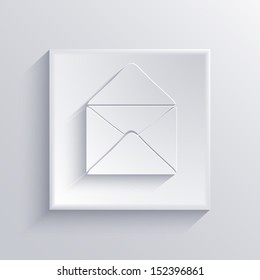 Vector light square icon. Eps 10