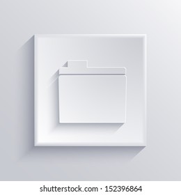 Vector light square icon. Eps 10