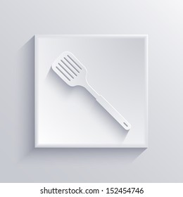 Vector light square icon. Eps 10