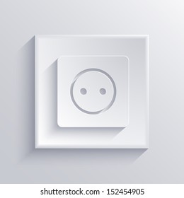 Vector light square icon. Eps 10