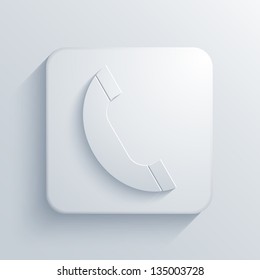 Vector light square icon. Eps10