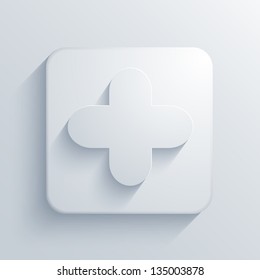 Vector light square icon. Eps10