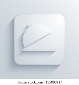 Vector light square icon. Eps10