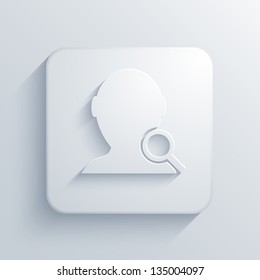 Vector light square icon. Eps10