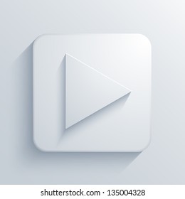 Vector light square icon. Eps10