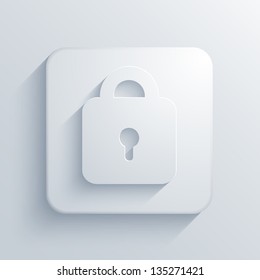 Vector light square icon. Eps10