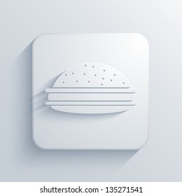 Vector light square icon. Eps10