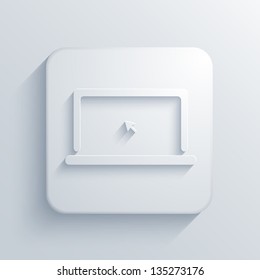 Vector light square icon. Eps10