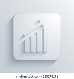 Vector light square icon. Eps10