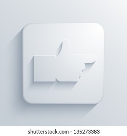 Vector light square icon. Eps10
