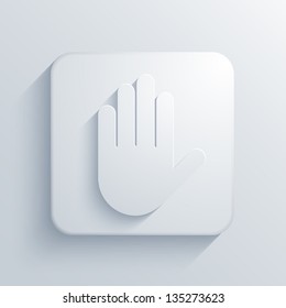 Vector light square icon. Eps10