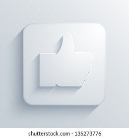 Vector light square icon. Eps10