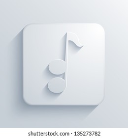 Vector light square icon. Eps10