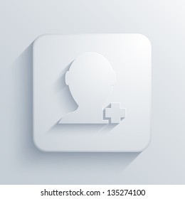 Vector light square icon. Eps10