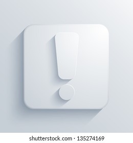 Vector light square icon. Eps10